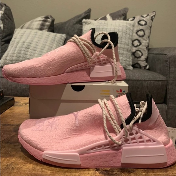 Adidas Pink Hu NMD Pharrell Sneakers - Picture 7 of 14